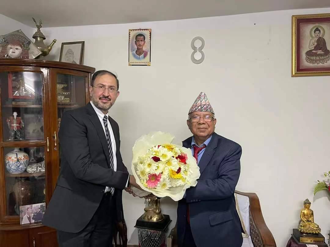 Ambassador of Pakistan Called on Former Prime Minister Madhav Kumar Nepal