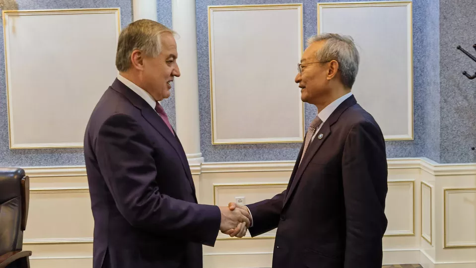 SCO Secretary General Zhang Ming met with Foreign Minister of Tajikistan Sirojiddin Muhriddin